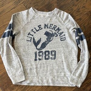 Gray Disney Little Mermaid 1989 Sweatshirt